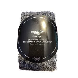 EQUATER BEAUTY CHARCOAL INFUSED EXFOLIATING ODY SCRUBBER
